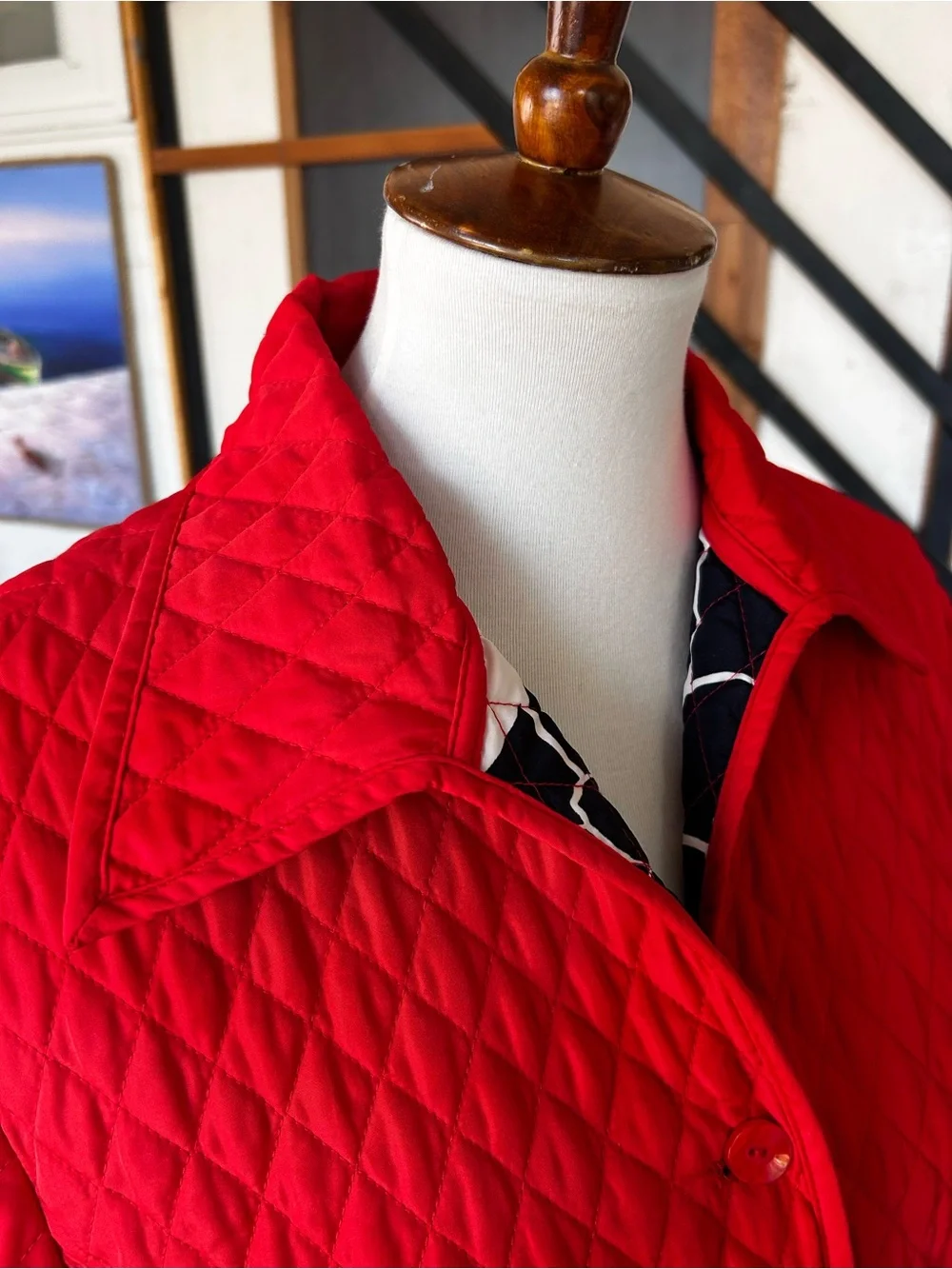 Women’s Norton McNaughton Red Quilted Jacket Size 10 Lightweight Coat